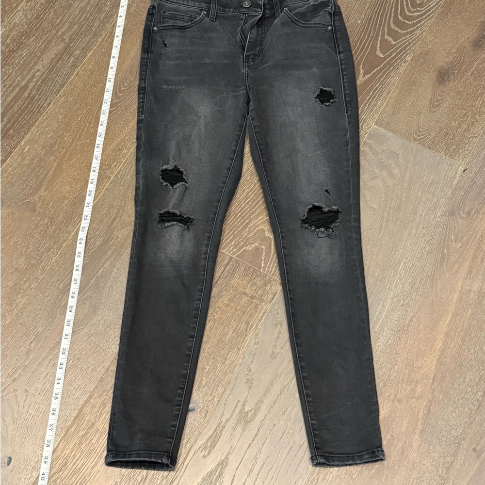 LuLaRoe Women's Distressed Gray Skinny Jeans
